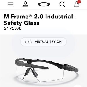 Oakley M Frame 2.0 Industrial Safety Glasses - Black
Insert INCLUDED!!